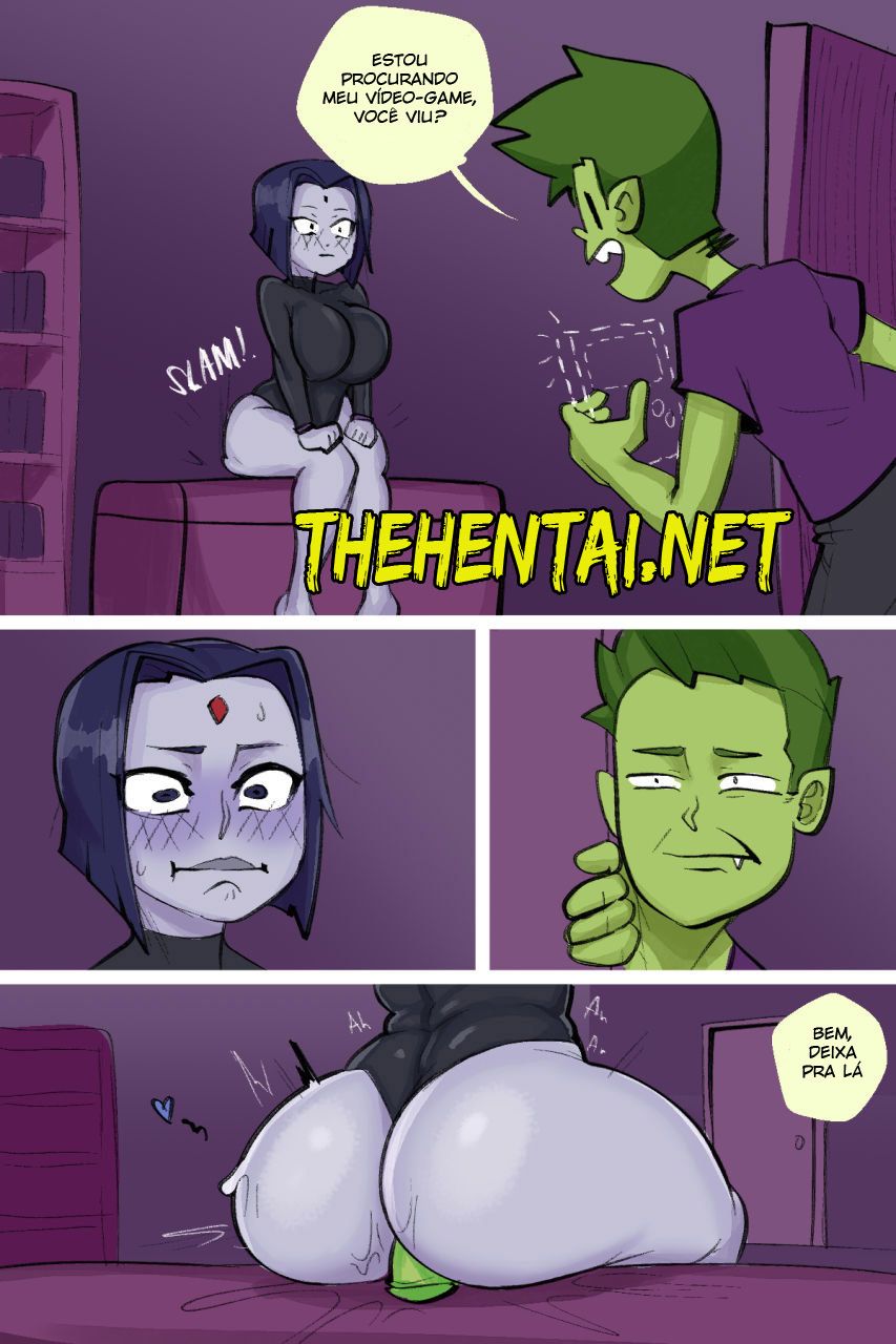 Teen Titans - Raven Short Comic Hentai pt-br 02