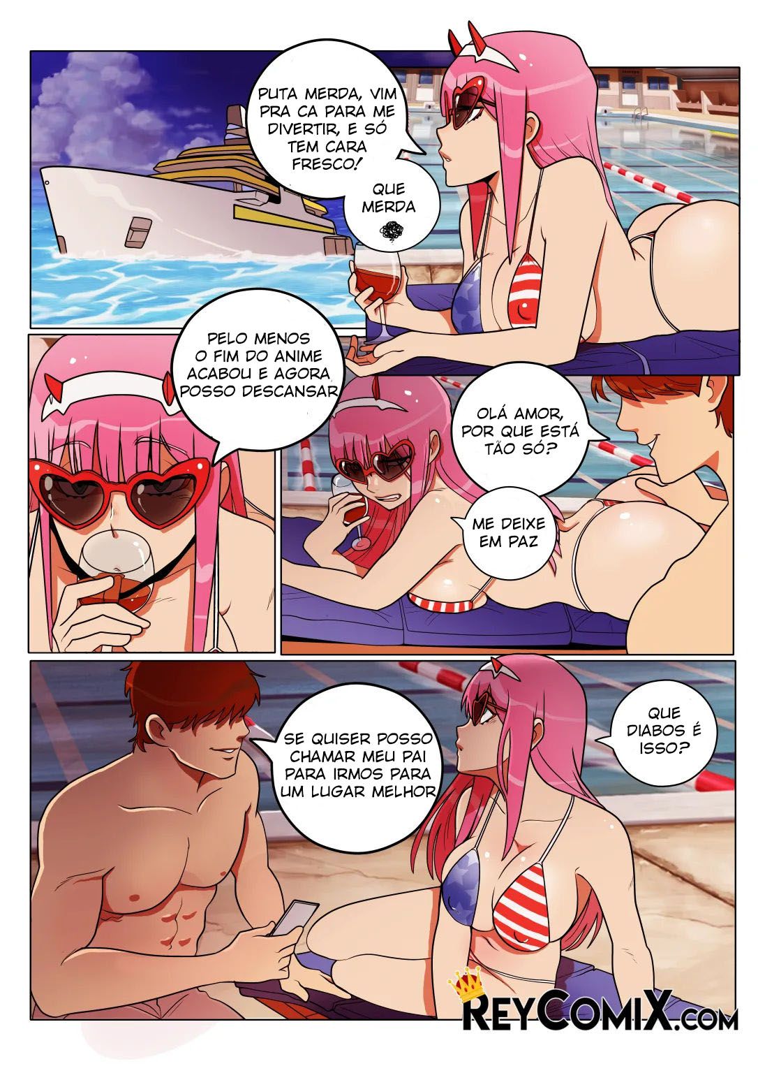 Zero Two Vacaciones Hentai pt-br 04