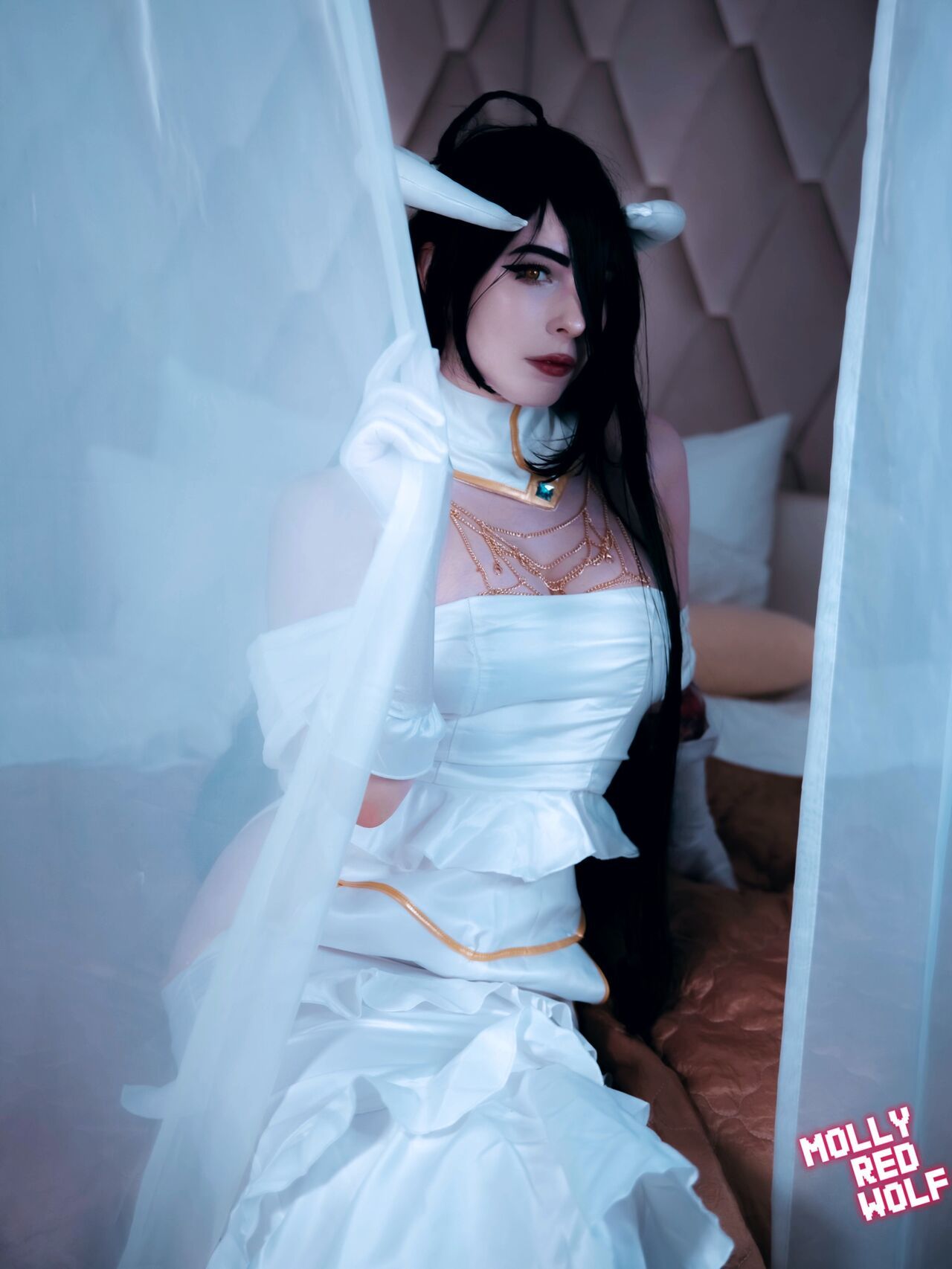  MollyRedWolf Albedo cosplay Hentai pt-br 12