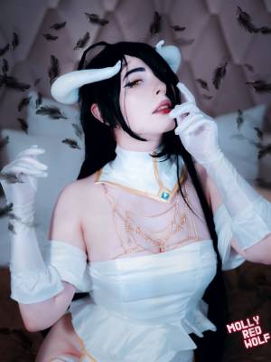  MollyRedWolf Albedo cosplay Hentai pt-br 14