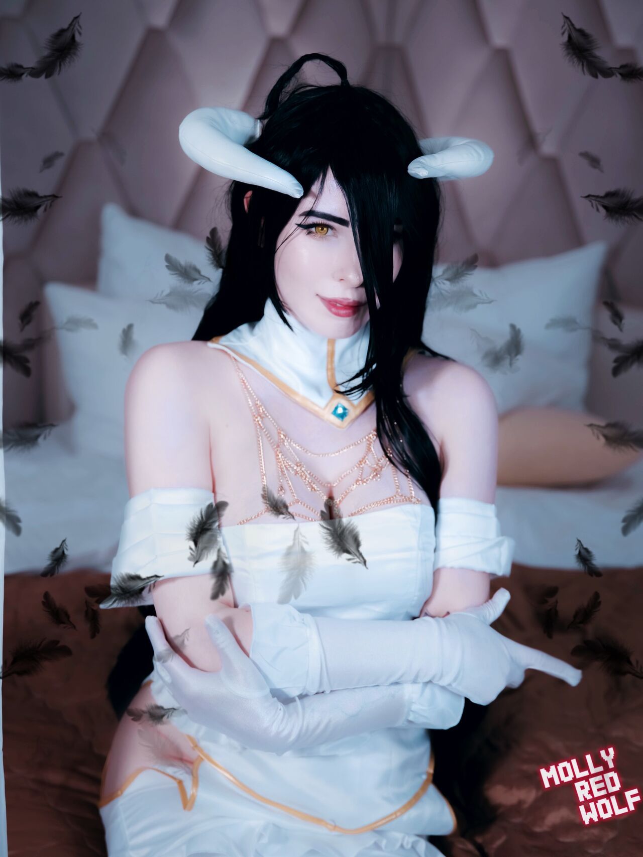  MollyRedWolf Albedo cosplay Hentai pt-br 15