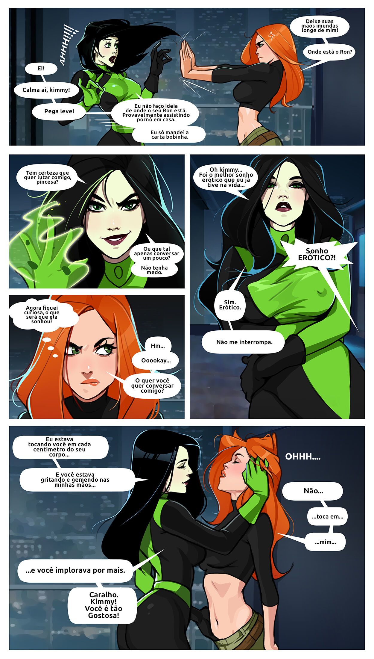 Kim and Shego: Date on the Roof Hentai pt-br 03