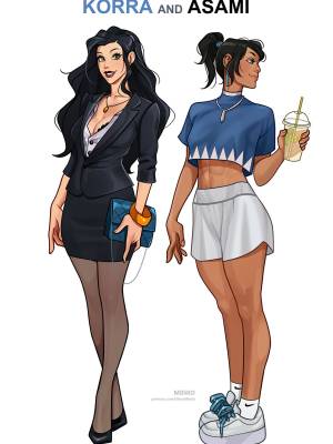 Korra and Asami: Office Story