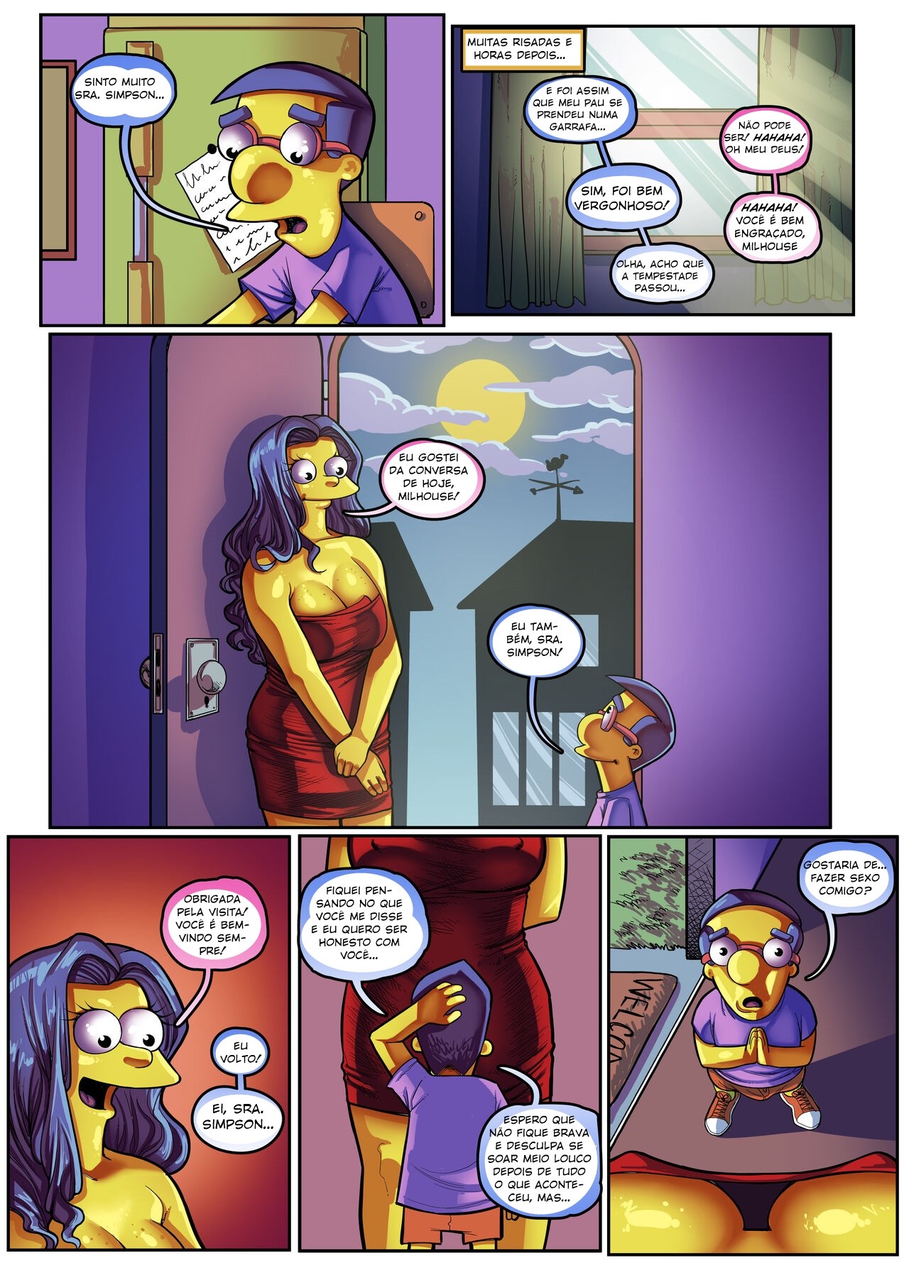 The Simpsons "My Best Friend's Mom" Hentai pt-br 45