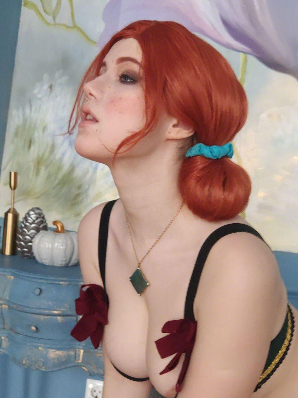 Lada Lyumos: Triss Merigold Lingerie Hentai pt-br 43