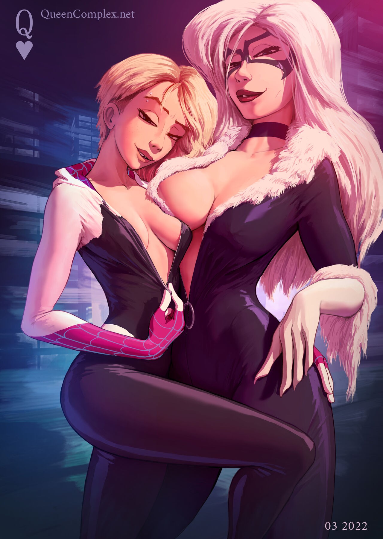 Spider-Gwen By QueenComplex Hentai pt-br 21