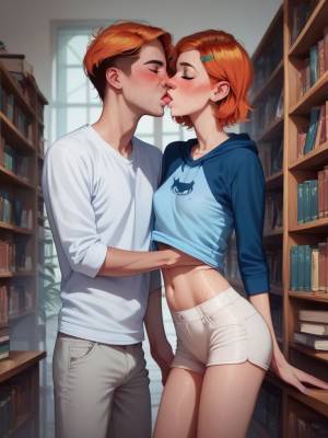 Gwen Tennyson And Boyfriend In The Library  Hentai pt-br 02