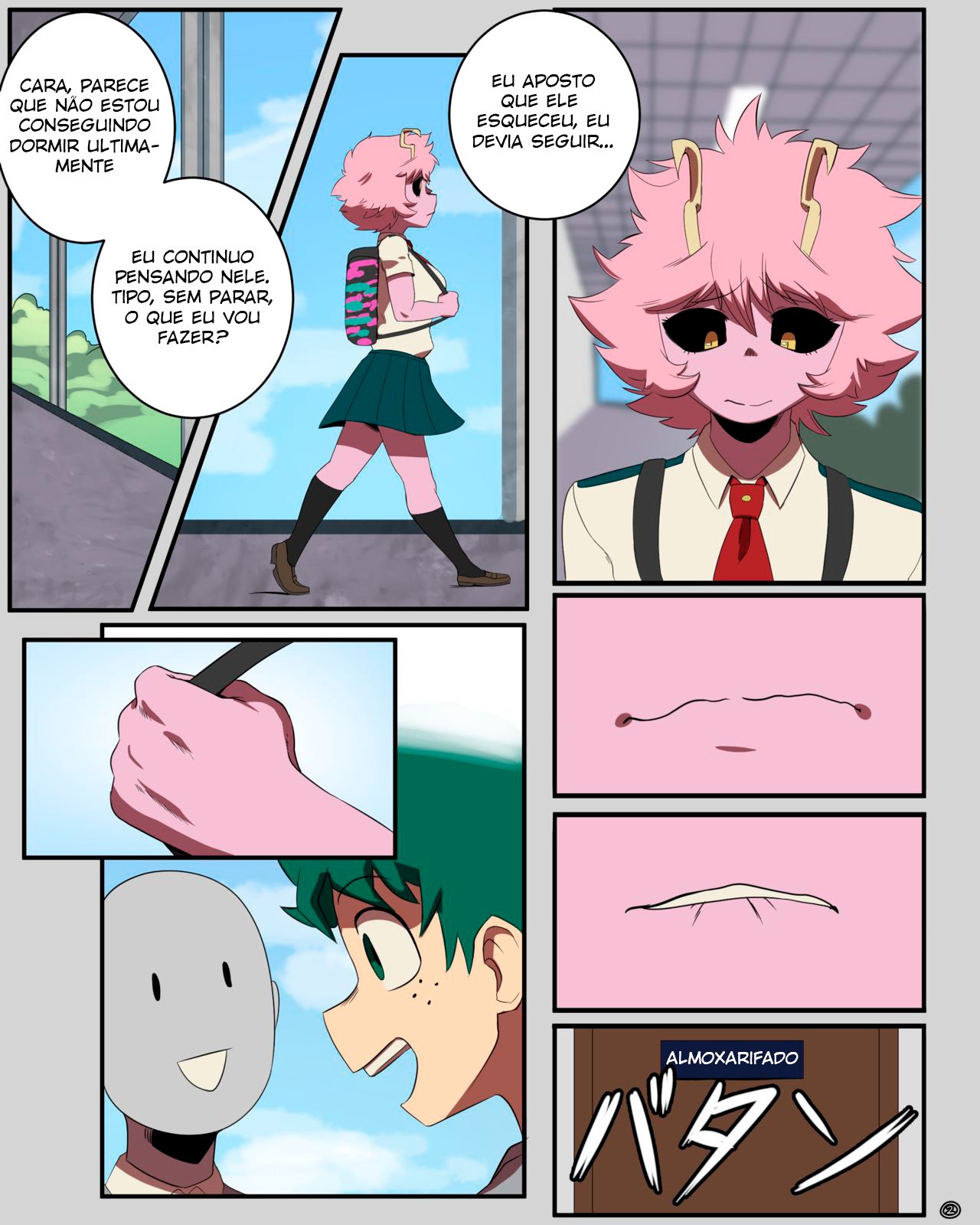 Mina x Izuku Comic  Hentai pt-br 03