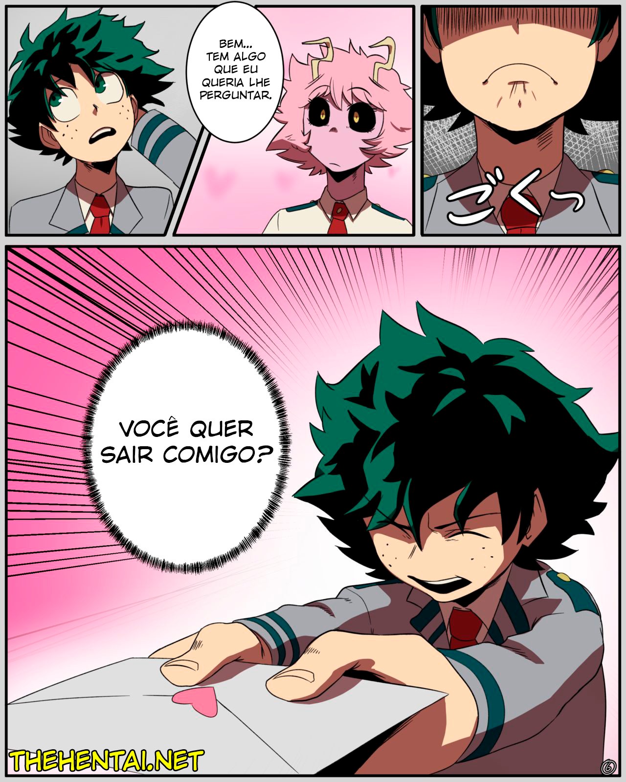 Mina x Izuku Comic  Hentai pt-br 07