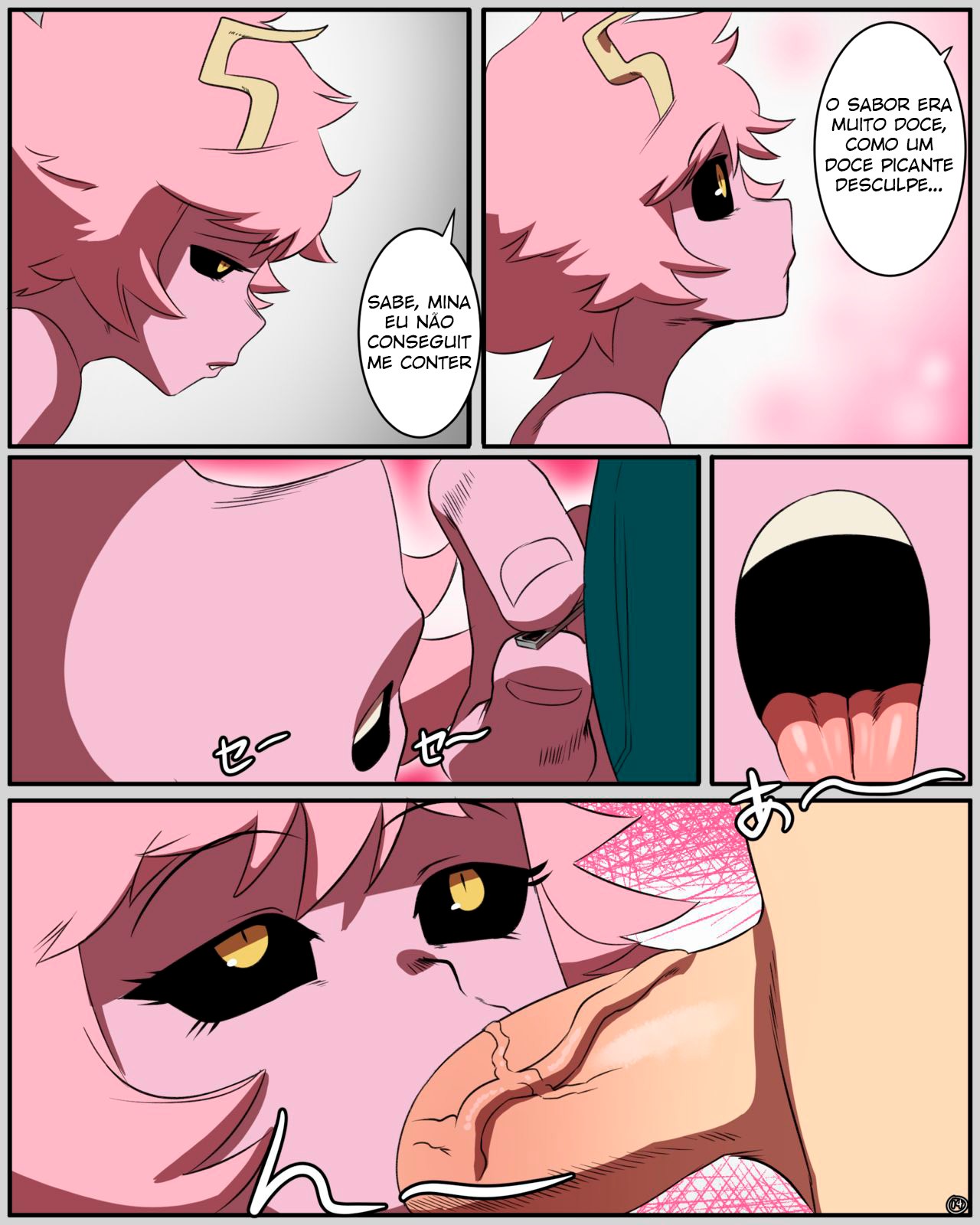 Mina x Izuku Comic  Hentai pt-br 15