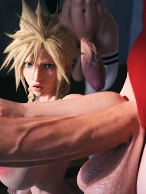 Female Cloud With Jessie, Tifa & Aerith Hentai pt-br 06