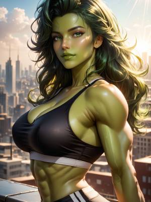 She-Hulk: Tropical Summer Hentai pt-br 05