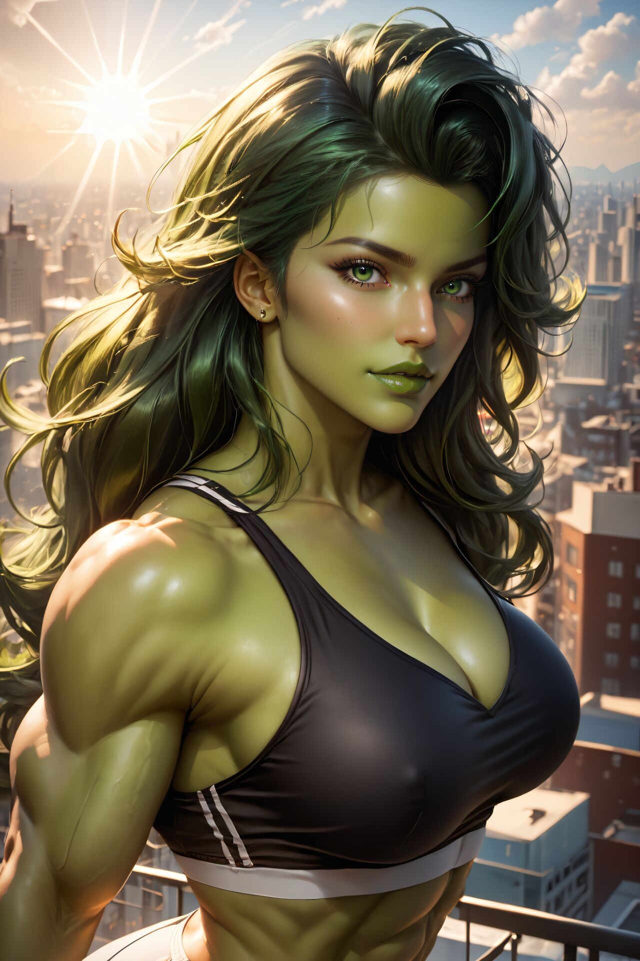 She-Hulk: Tropical Summer Hentai pt-br 09