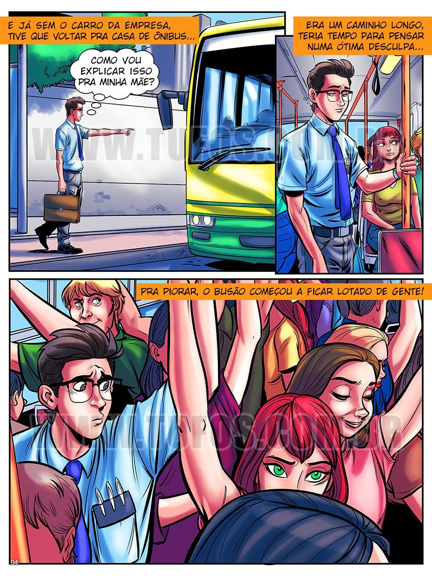 Encoxando no busão lotado (Tufos) Hentai pt-br 04