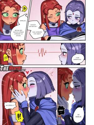 Raven x Starfire By Waligner Hentai pt-br 04