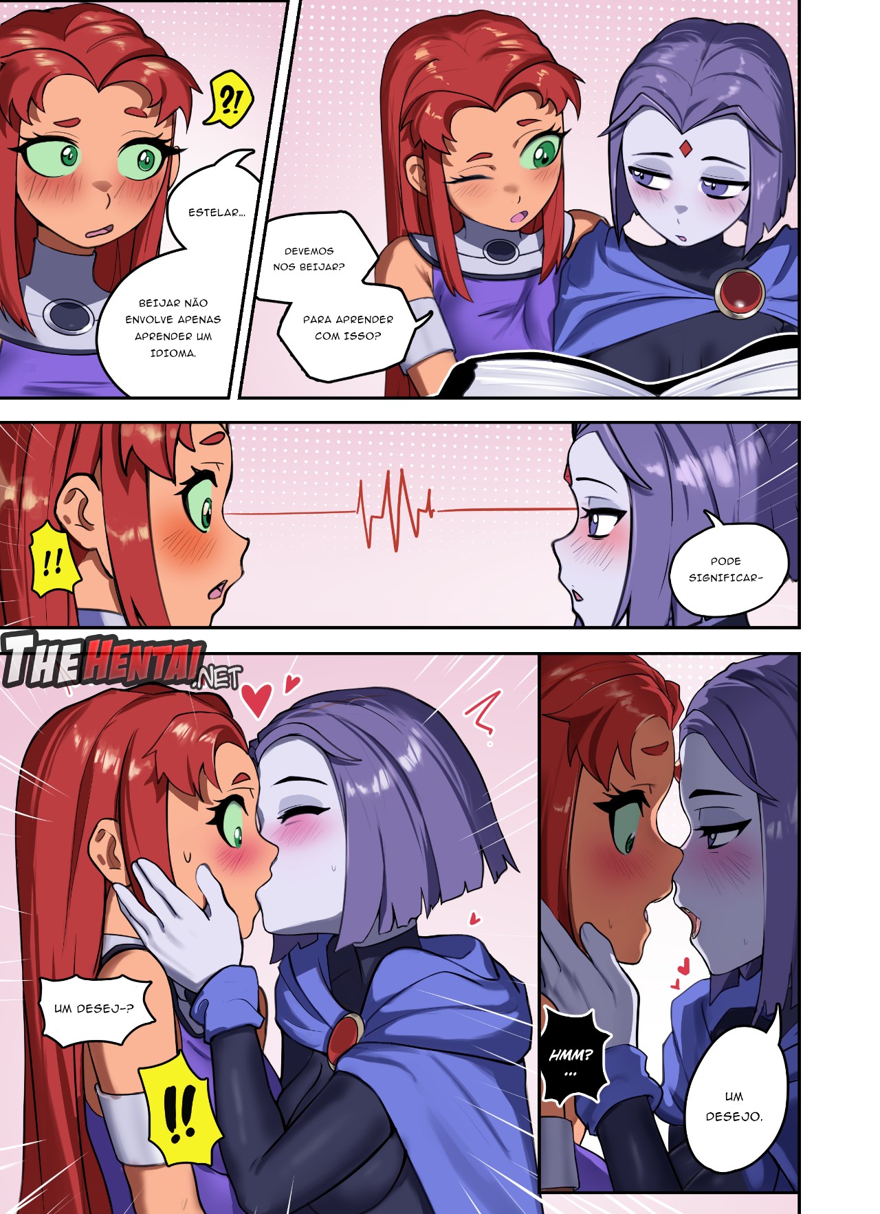 Raven x Starfire By Waligner Hentai pt-br 04