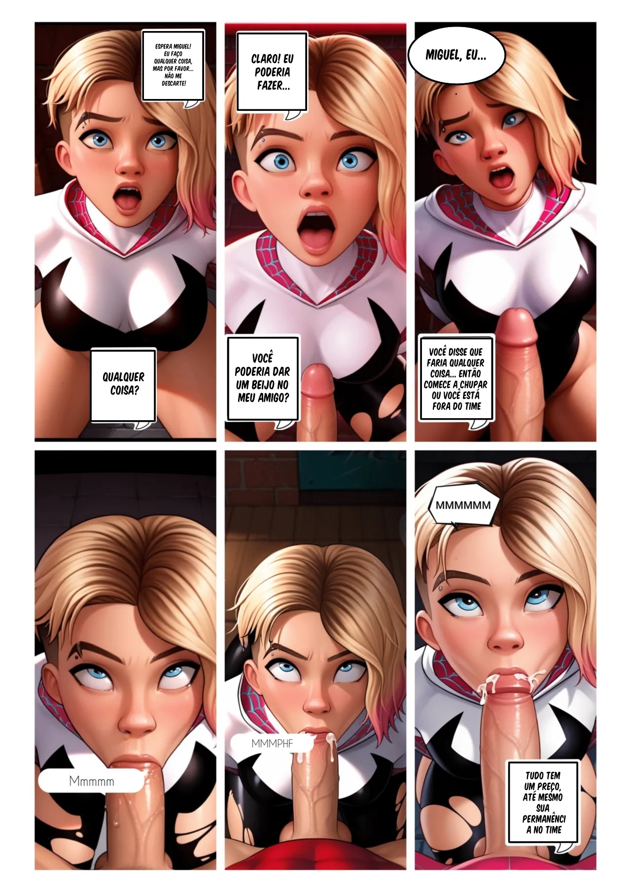 Bondage Comic Spider Gwen: A Rescue Always Has a Price Hentai pt-br 05