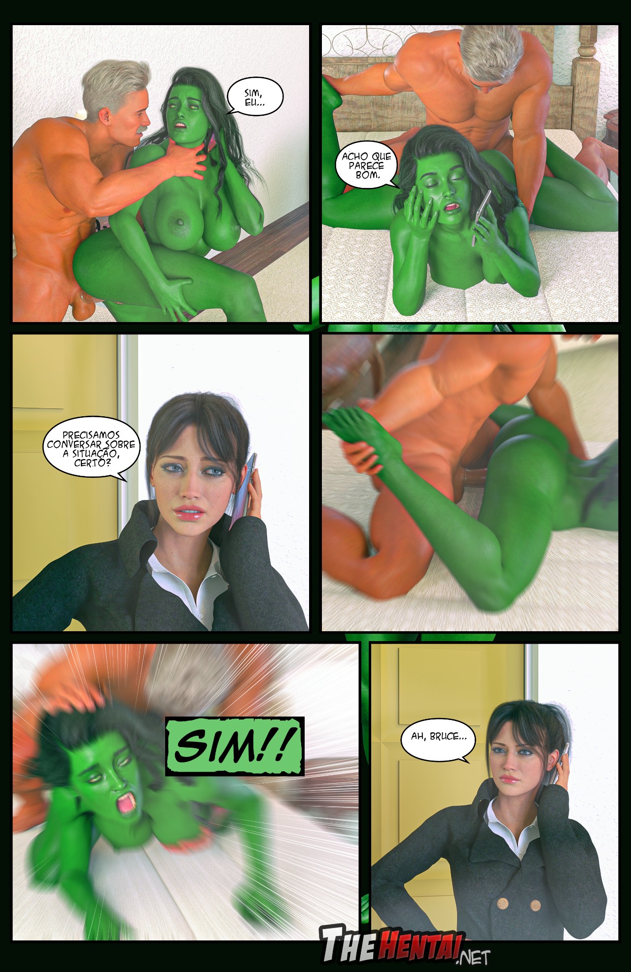 Hulk: Bustier Part 2 Hentai pt-br 16