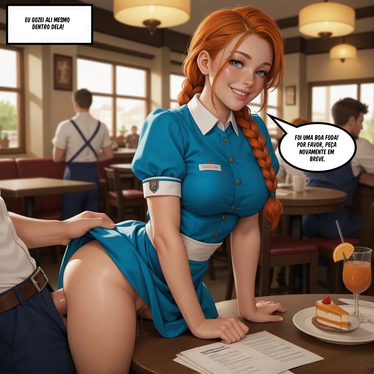 Reality Rewrite Restaurant Hentai pt-br 35