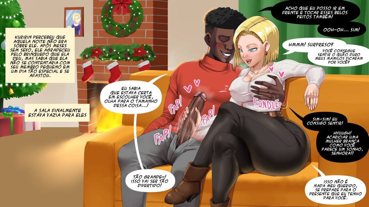Android 18 NTR Part 4.5: Christmas Hentai pt-br 06