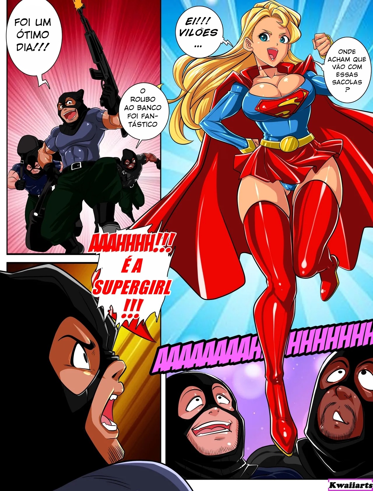 Stop The Villains!!! Supergirl And Powergirl Hentai pt-br 02