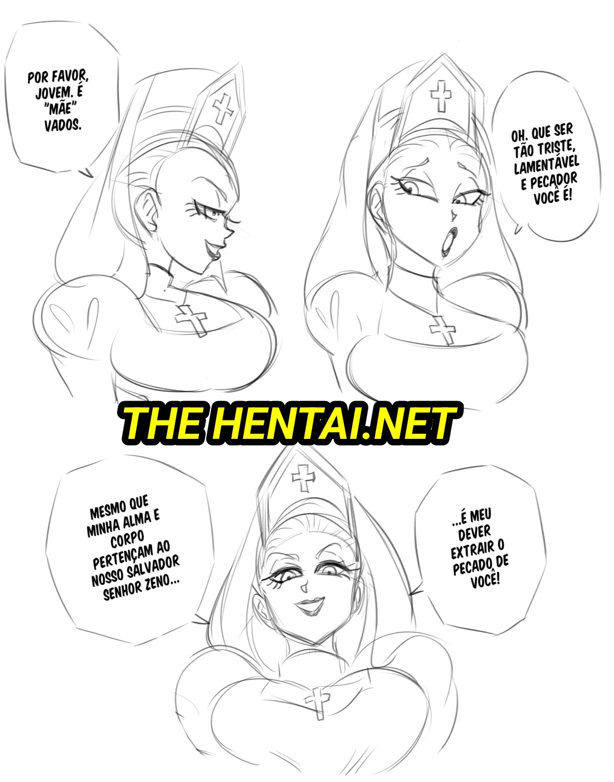 Nun-Chi By FunsexyDB Hentai pt-br 08