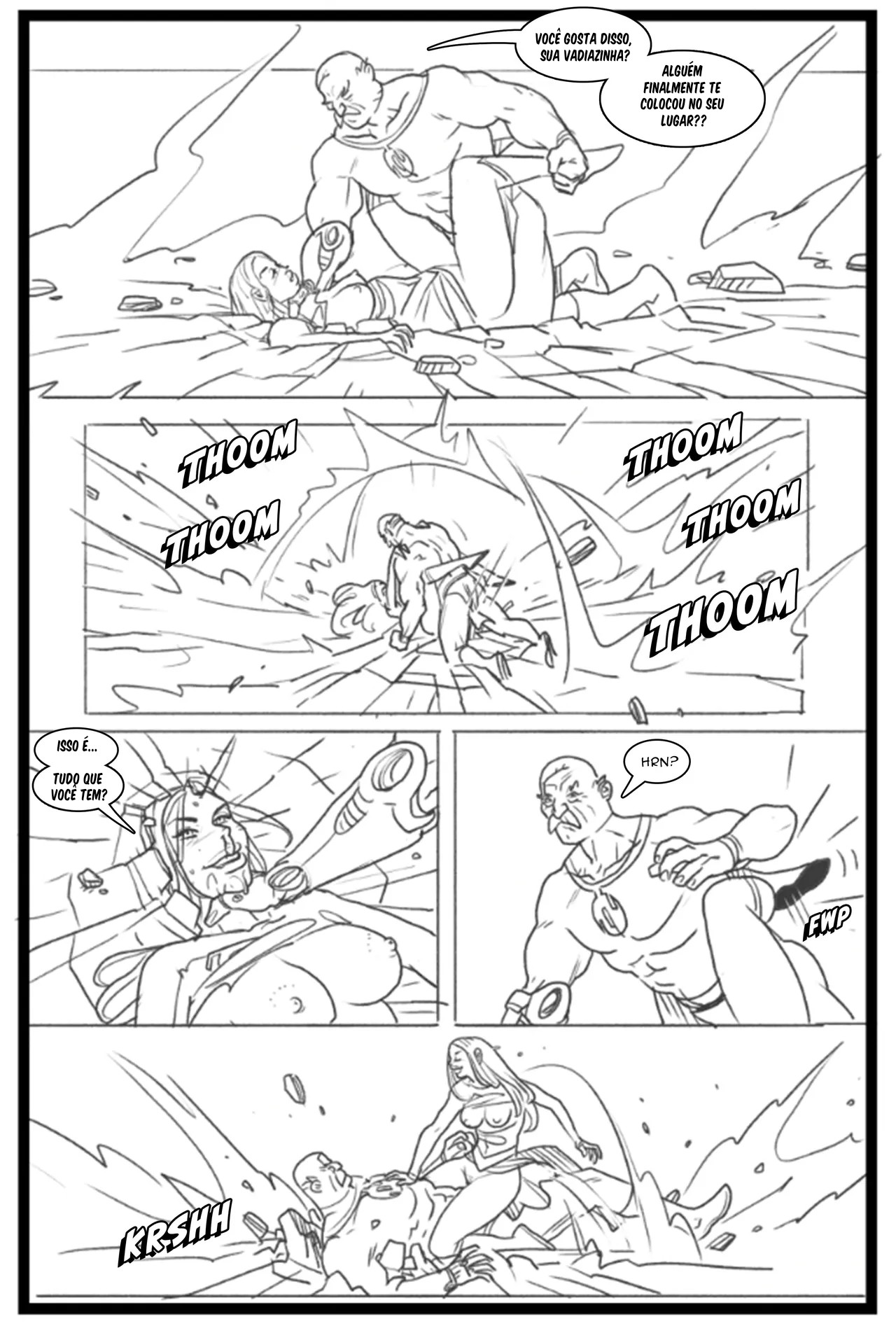 Supergirl vs Conquest Hentai pt-br 23