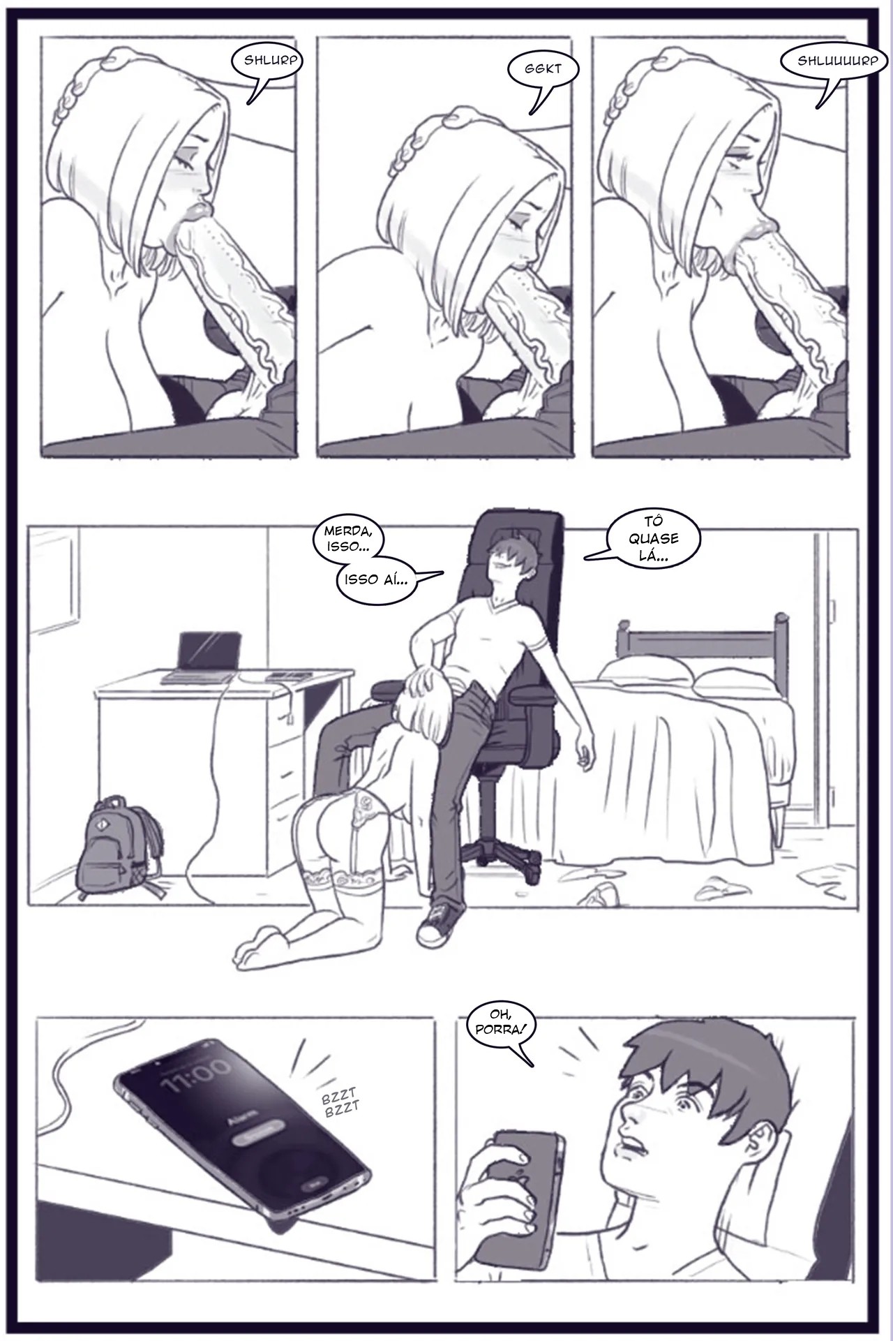X Academy Bimbofied Hentai pt-br 04