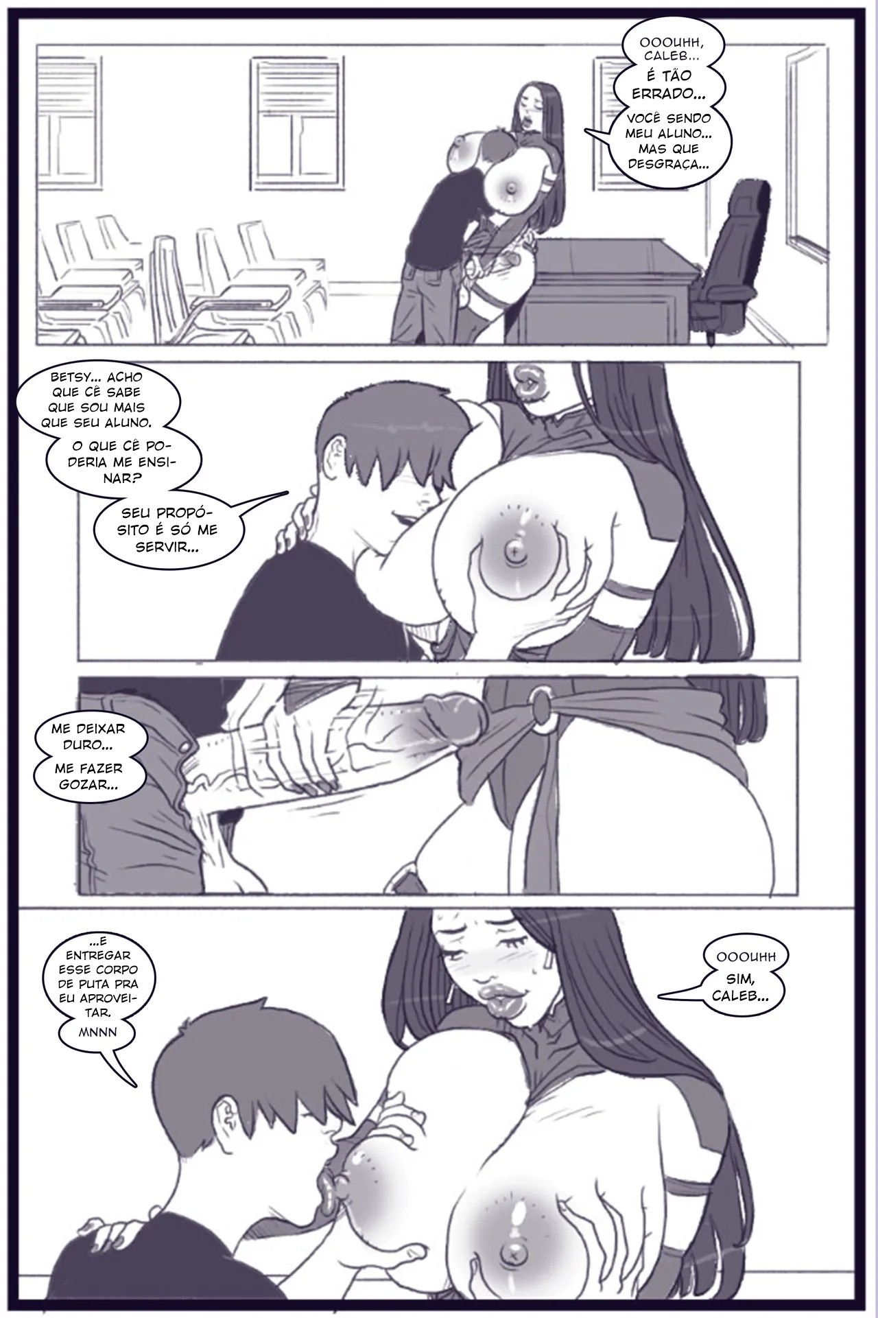 X Academy Bimbofied Hentai pt-br 40