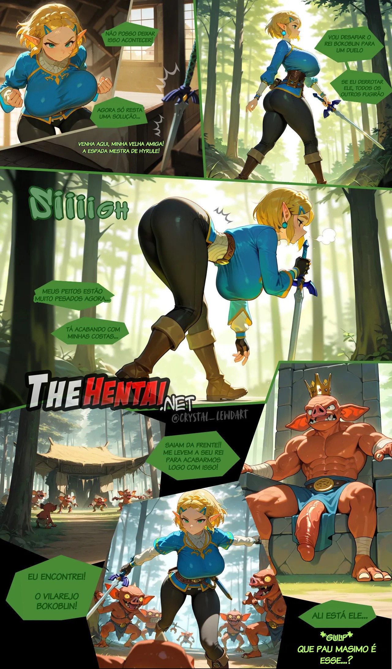 Zelda vs. Bokoblins Hentai pt-br 10