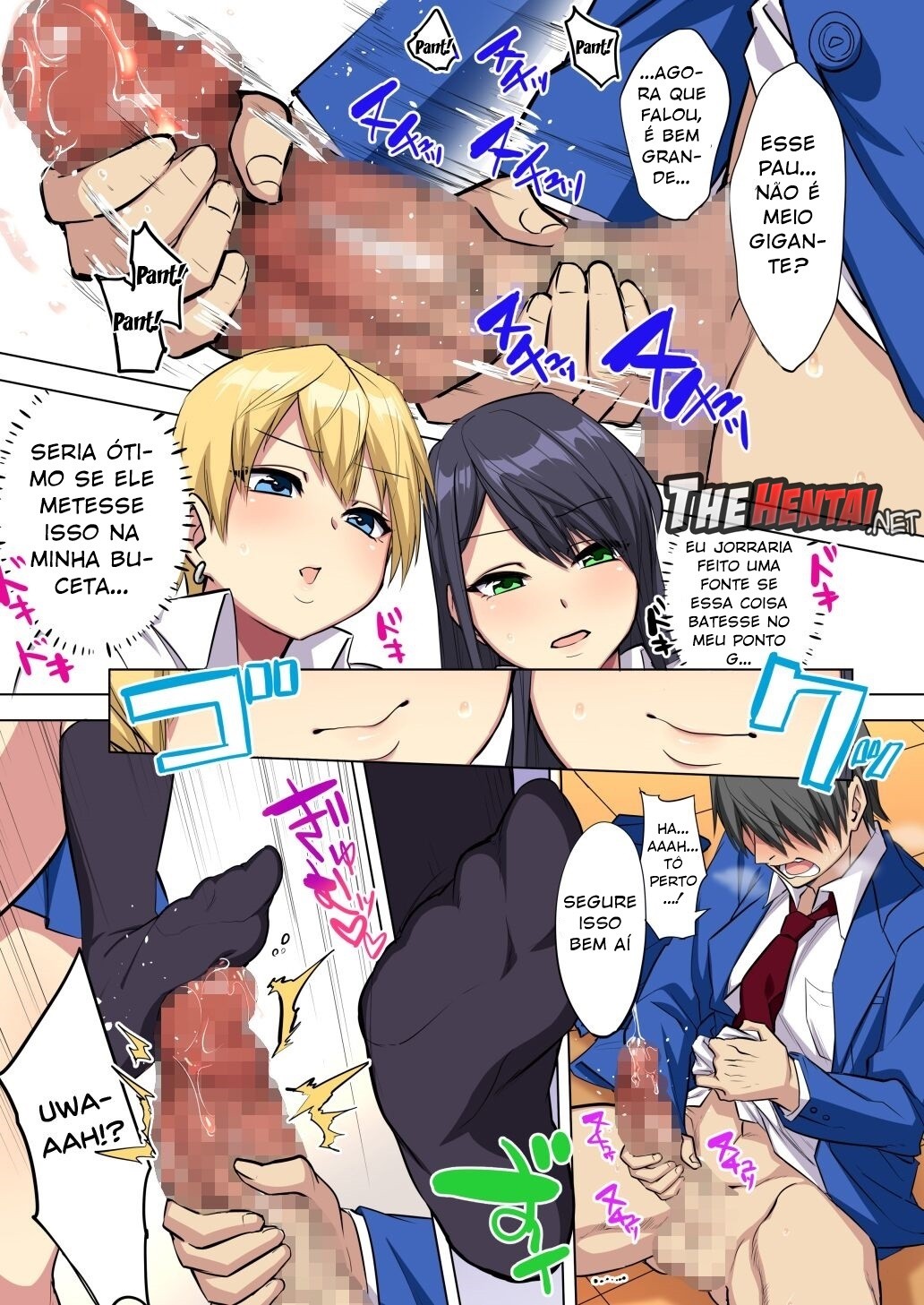 My Big Cock Is Getting Squeezed By Huge Breasted Bitch Gals!! Hentai pt-br 12