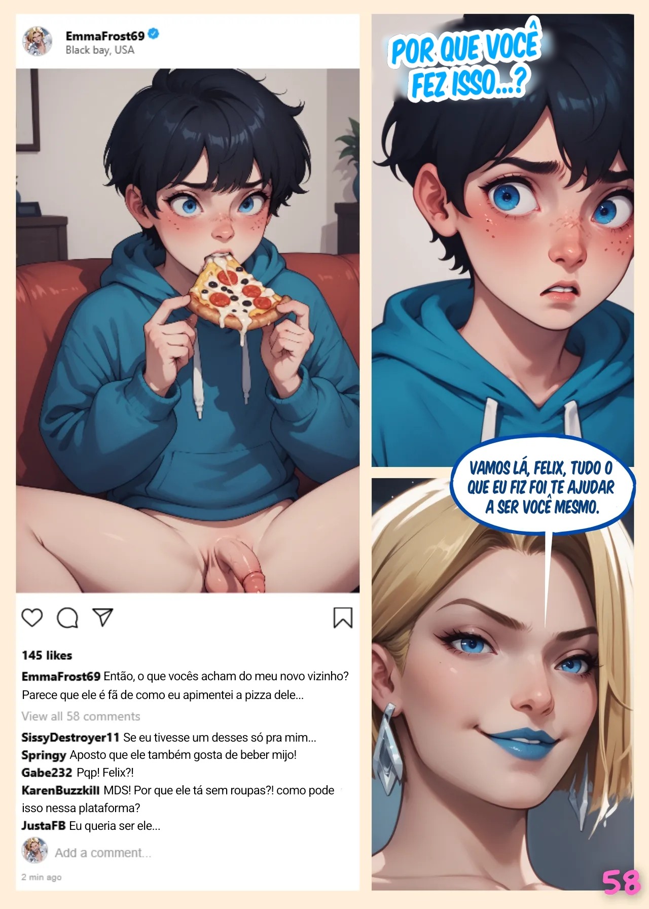 Pizza Delivery By Semaiana  Hentai pt-br 59