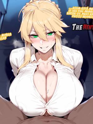 AI Generated: Artoria Pendragon Hentai pt-br 10