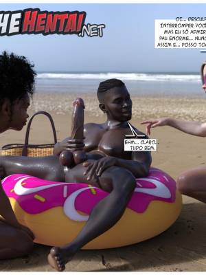 Beach Threesome Hentai pt-br 04
