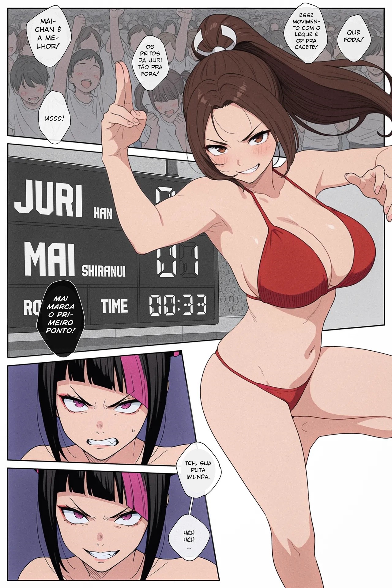 Bikini Fighter: Mai vs Juri Hentai pt-br 05