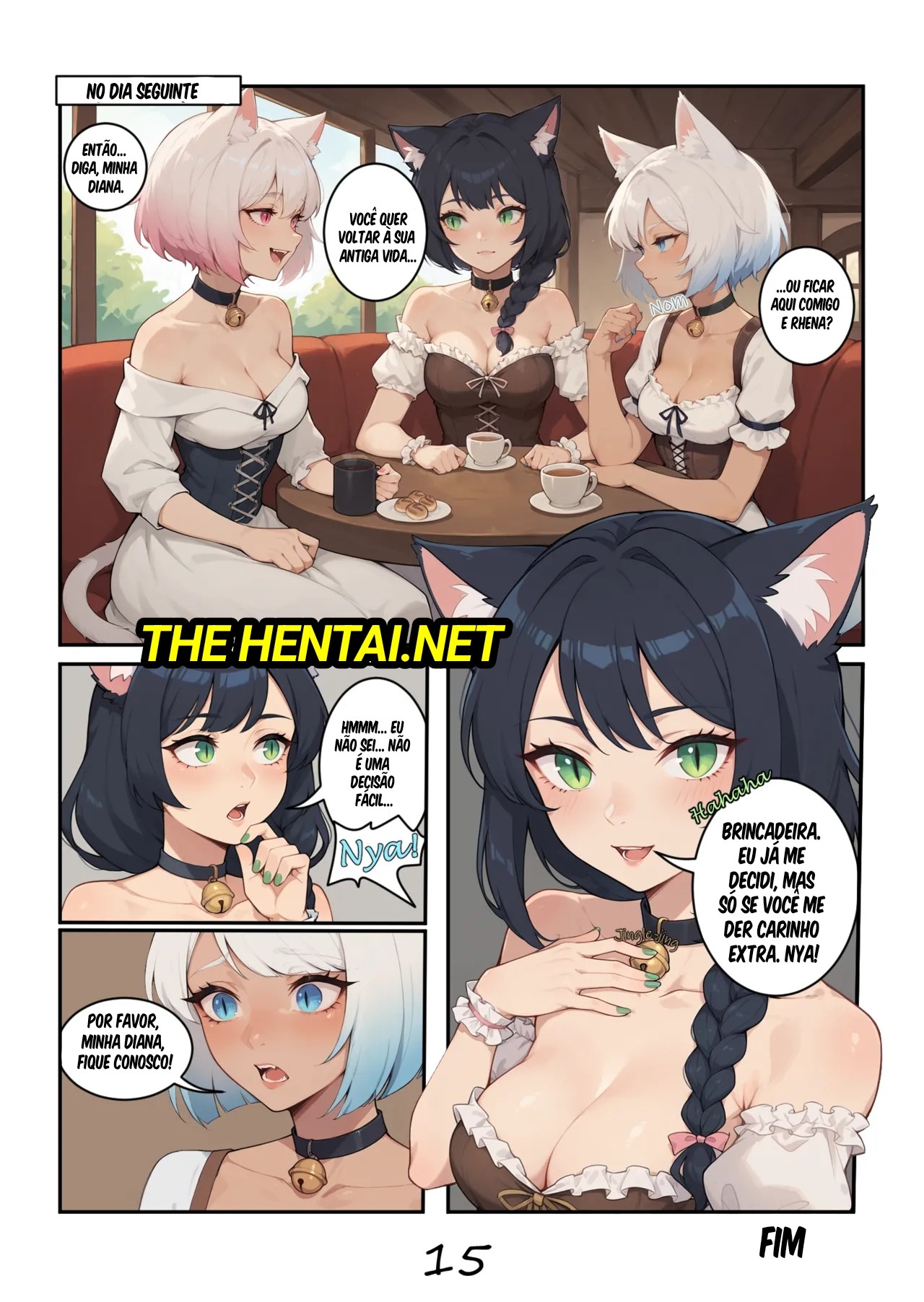 Collar Me a Catgirl ~or~ How Do Heroes Retire? Hentai pt-br 15