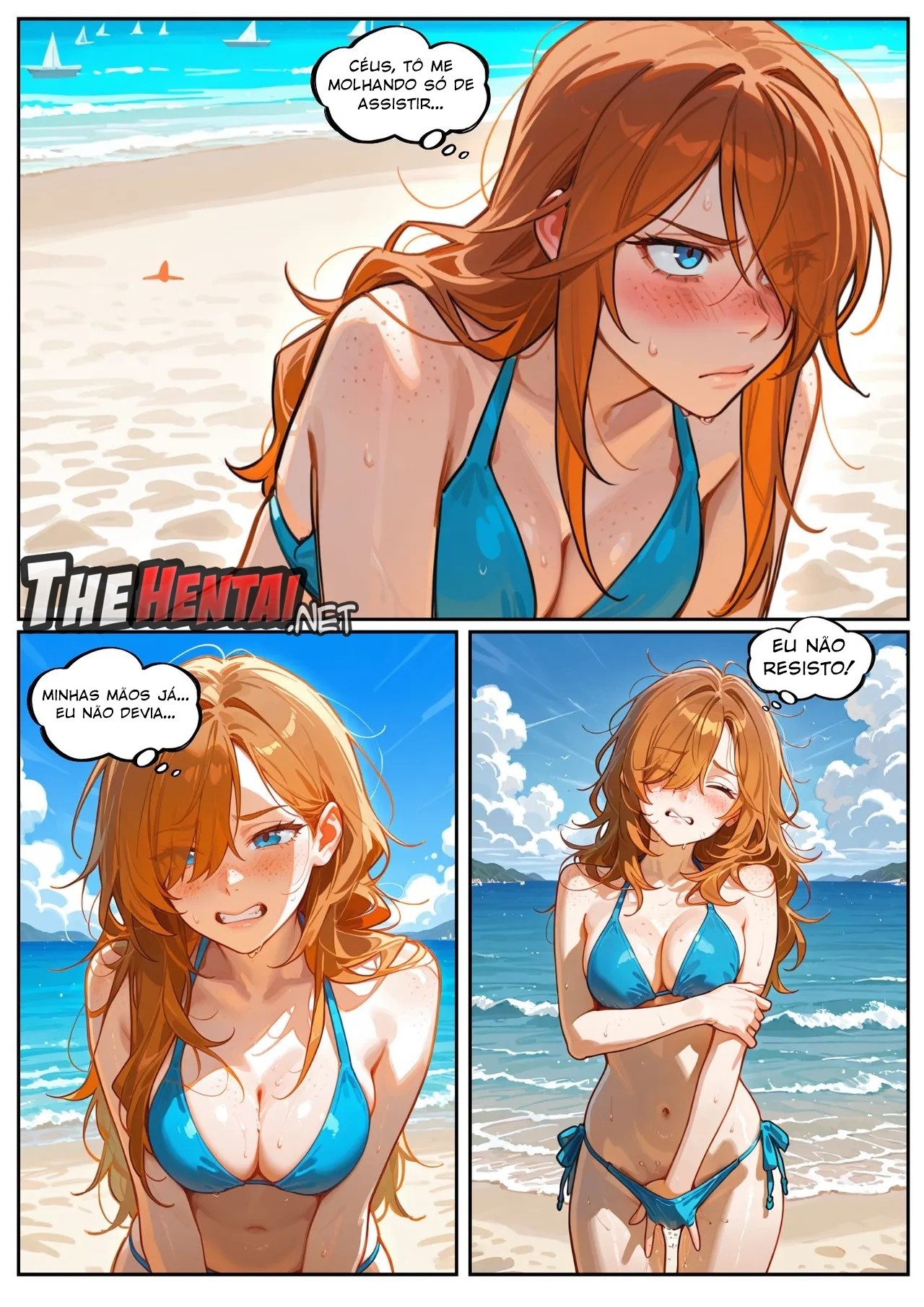Scarlett Blaze Part 4: Beachside Temptations Hentai pt-br 21