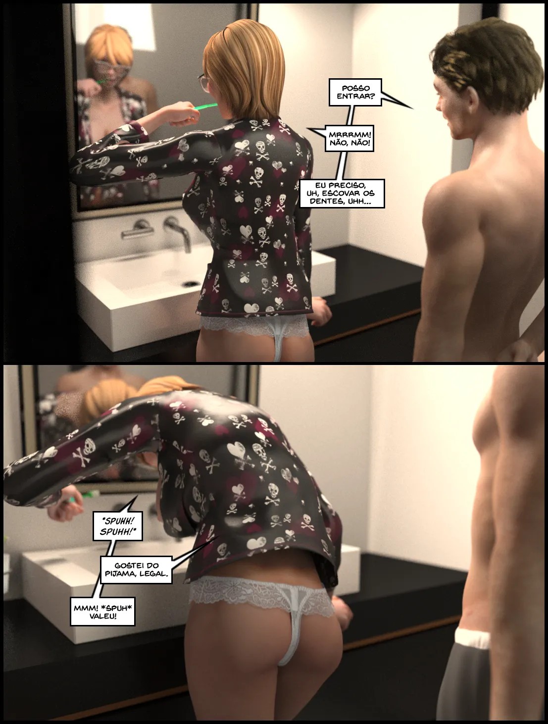 The Deliciously Awkward Family Bubble Part 3 Hentai pt-br 04