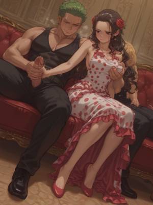 VIOLA DOUBLE HANDJOB POV: SANJI & ZORO CUMSHOTS Hentai pt-br 37