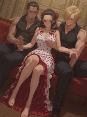 VIOLA DOUBLE HANDJOB POV: SANJI & ZORO CUMSHOTS Hentai pt-br 38