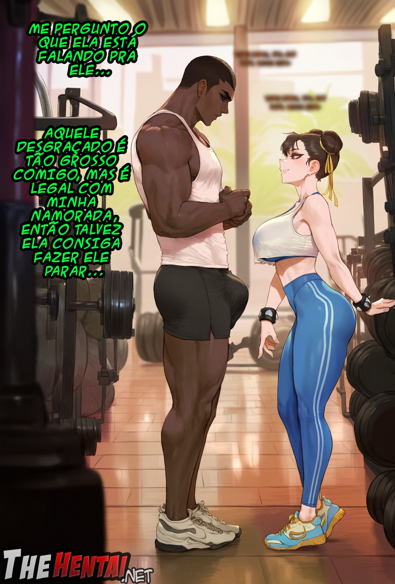 Chun-Li Finds a New Gym Partner Hentai pt-br 04