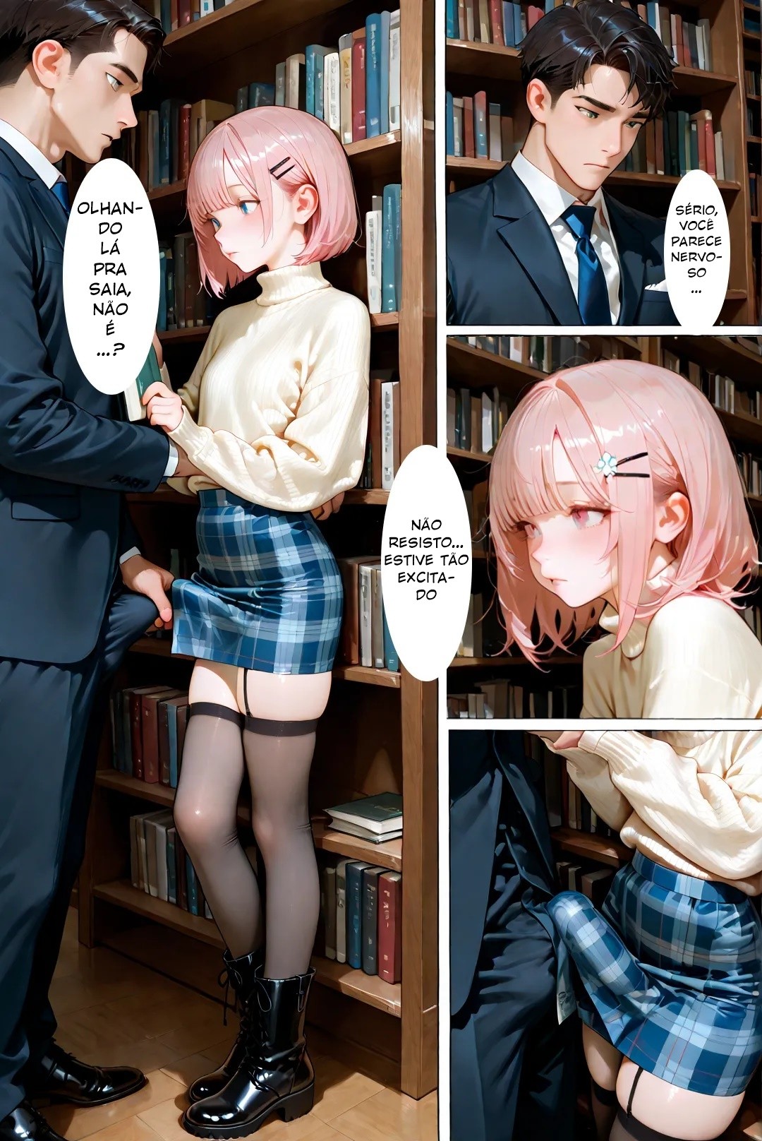 Femboy Library Hentai pt-br 08