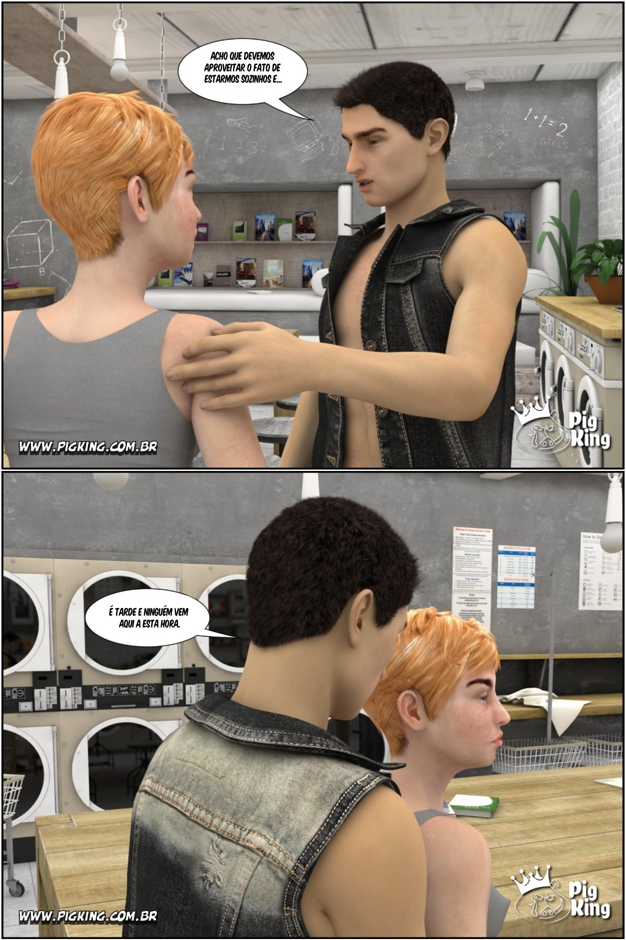 Coffee In The Laundry Hentai pt-br 08