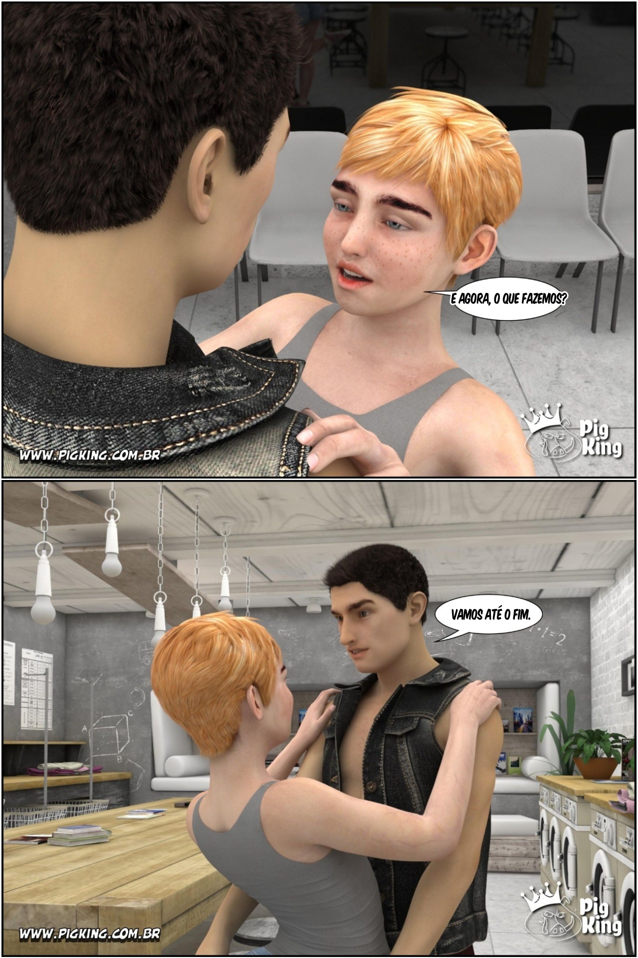 Coffee In The Laundry Hentai pt-br 14