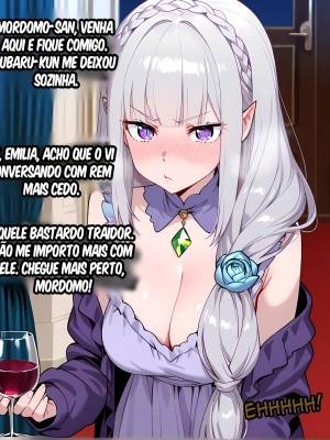 Emilia Gets Sick Of Subaru Flirting With Rem So She Gets Payback Hentai pt-br 02