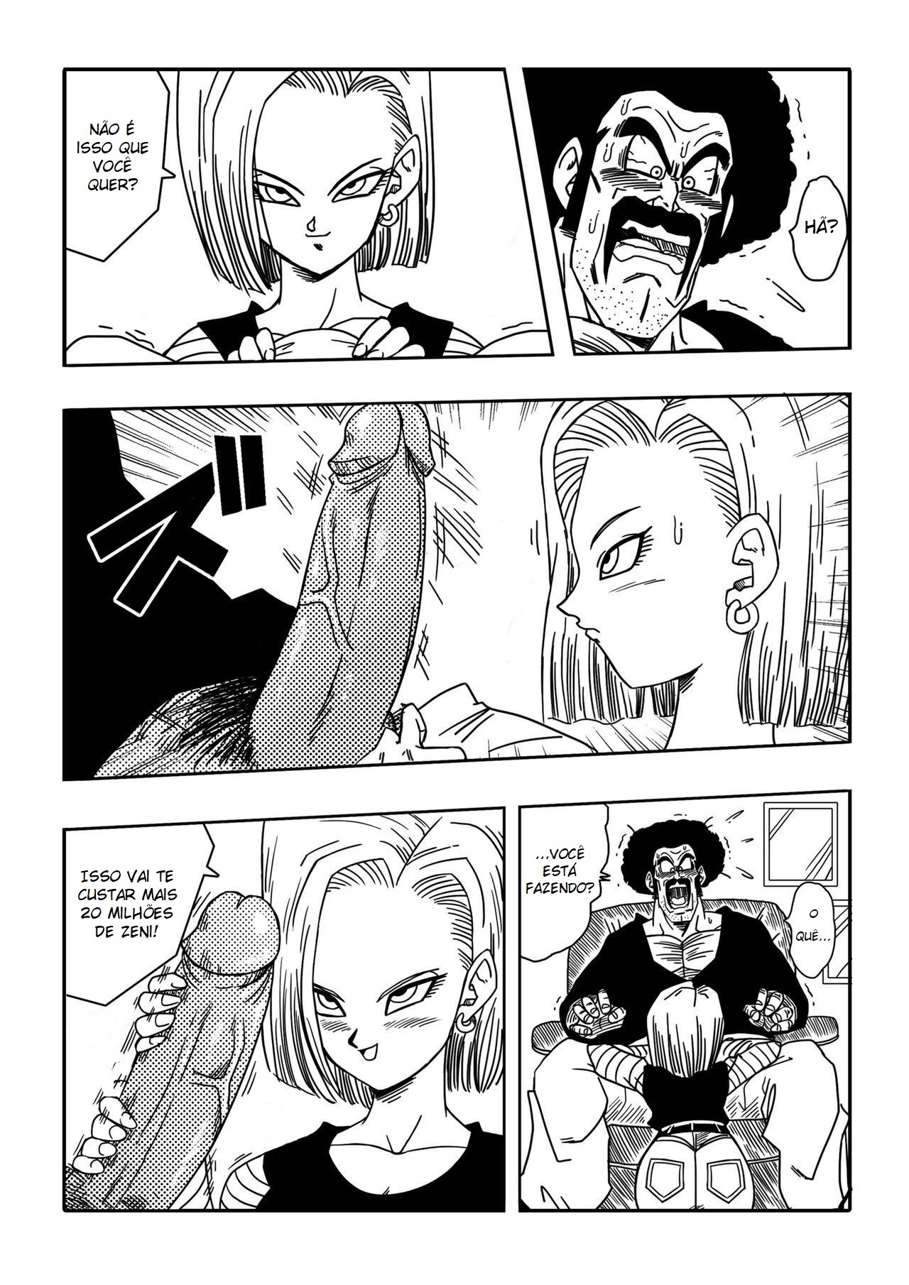 Dagon Ball: Mr. Satan vs Android N18 Hentai pt-br 05