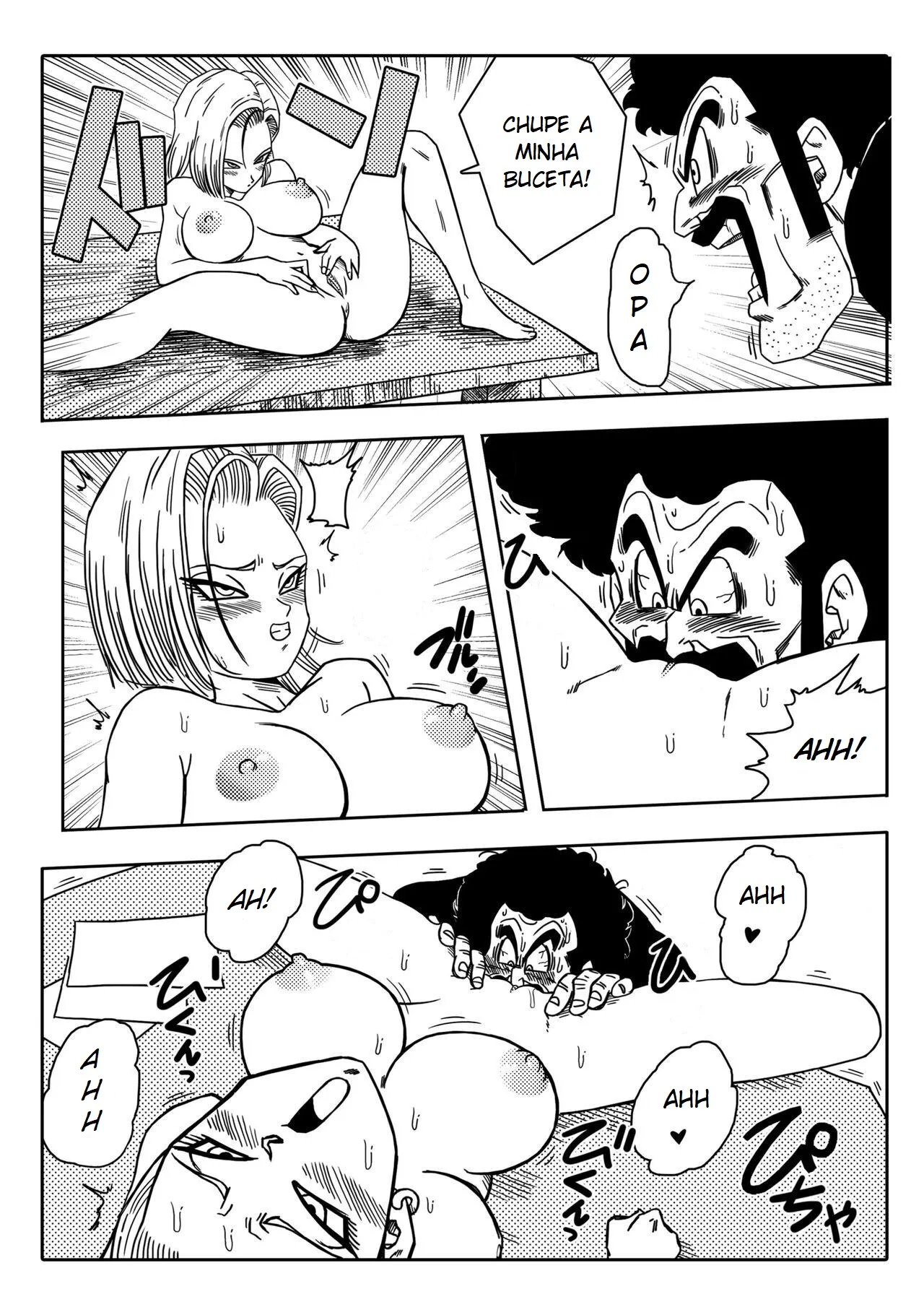 Dagon Ball: Mr. Satan vs Android N18 Hentai pt-br 08