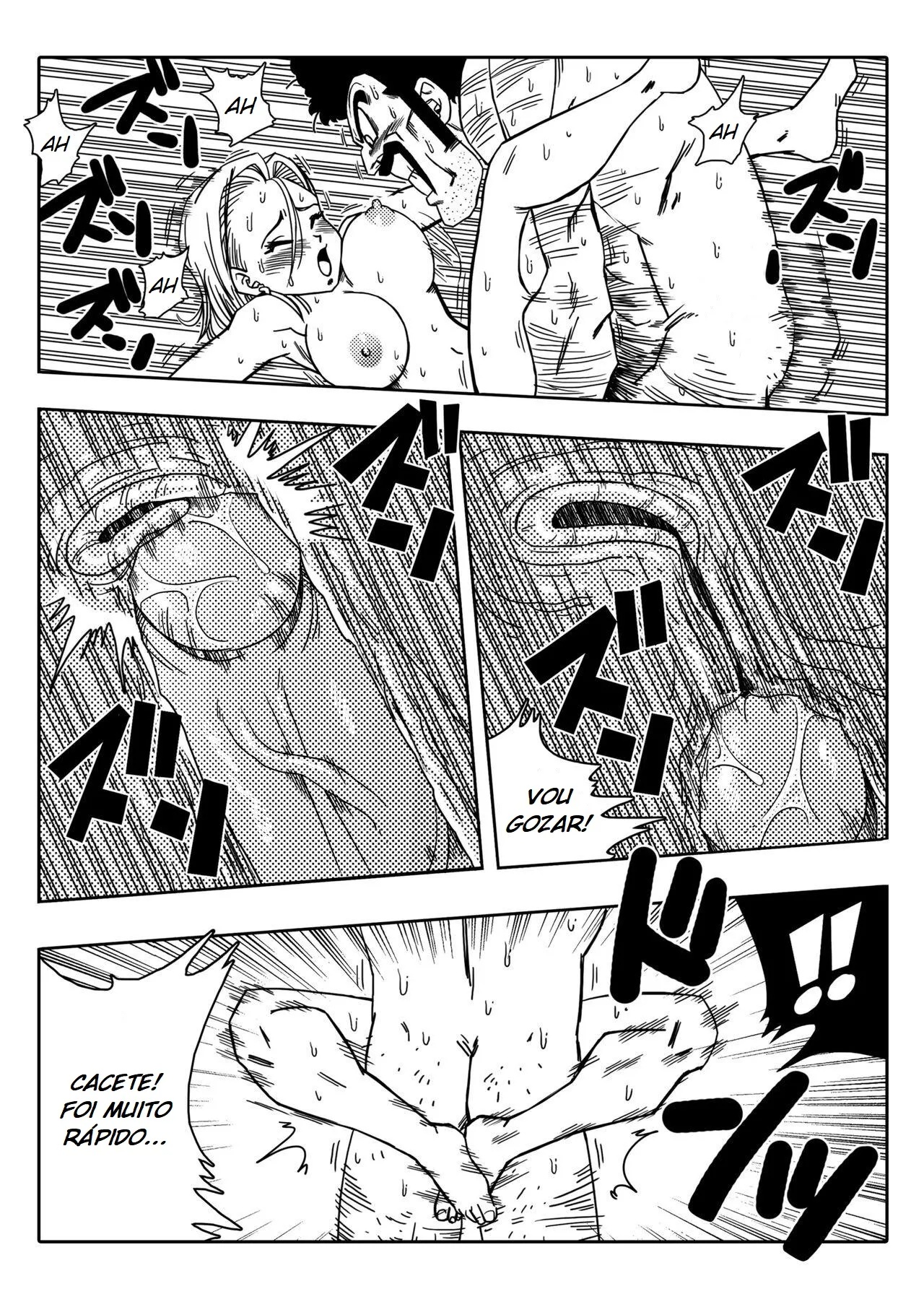 Dagon Ball: Mr. Satan vs Android N18 Hentai pt-br 12