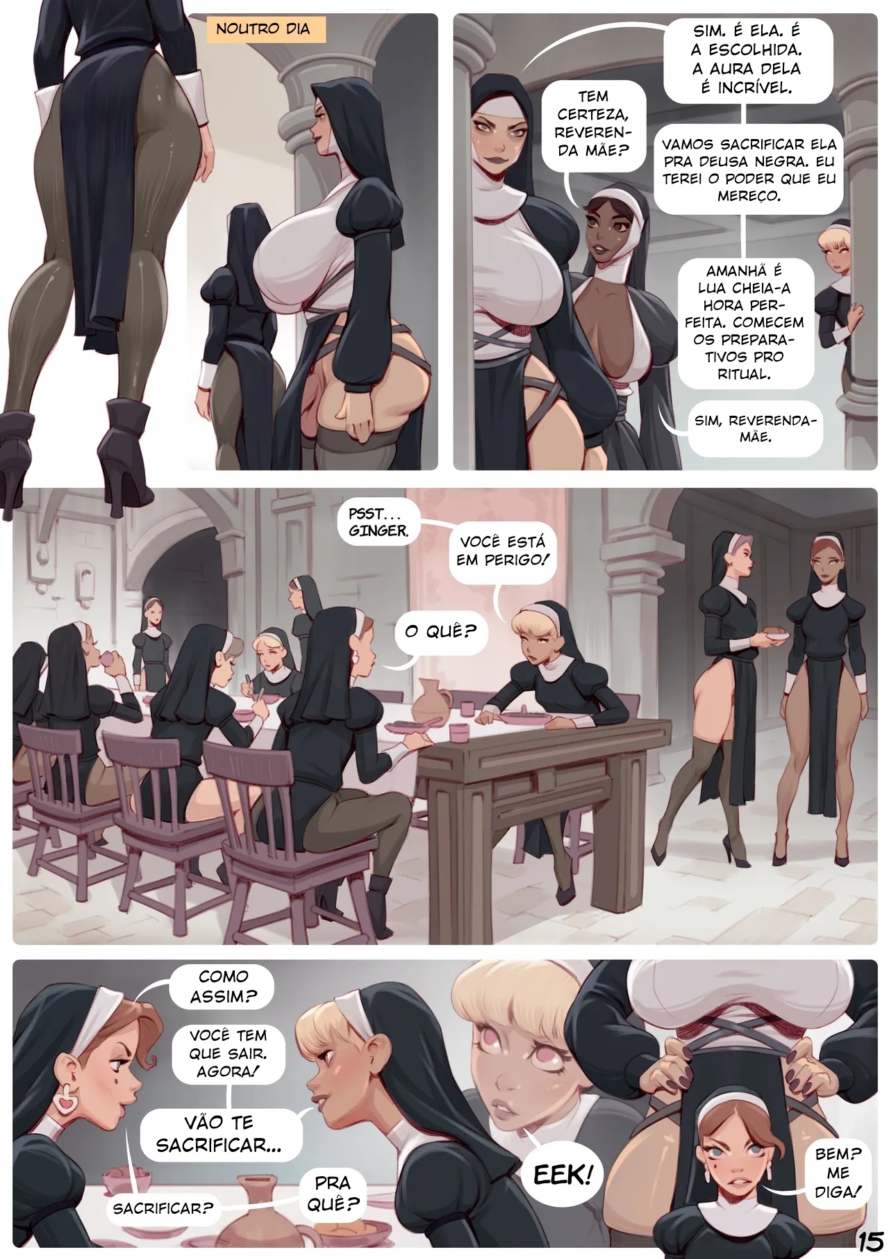 Nun On The Tun Hentai pt-br 16