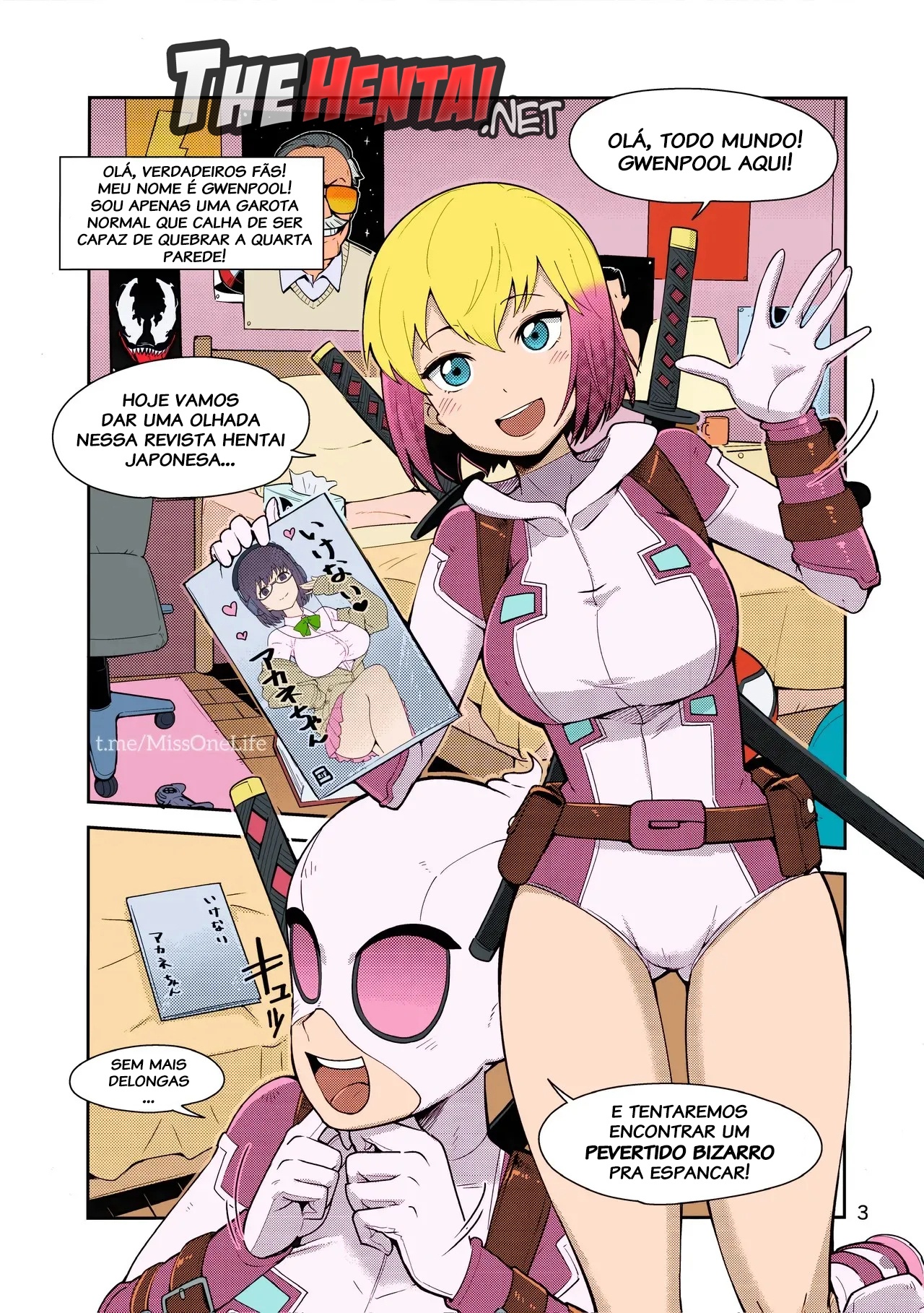 Gwenpool (Jumping Into an Indecent World) Hentai pt-br 03